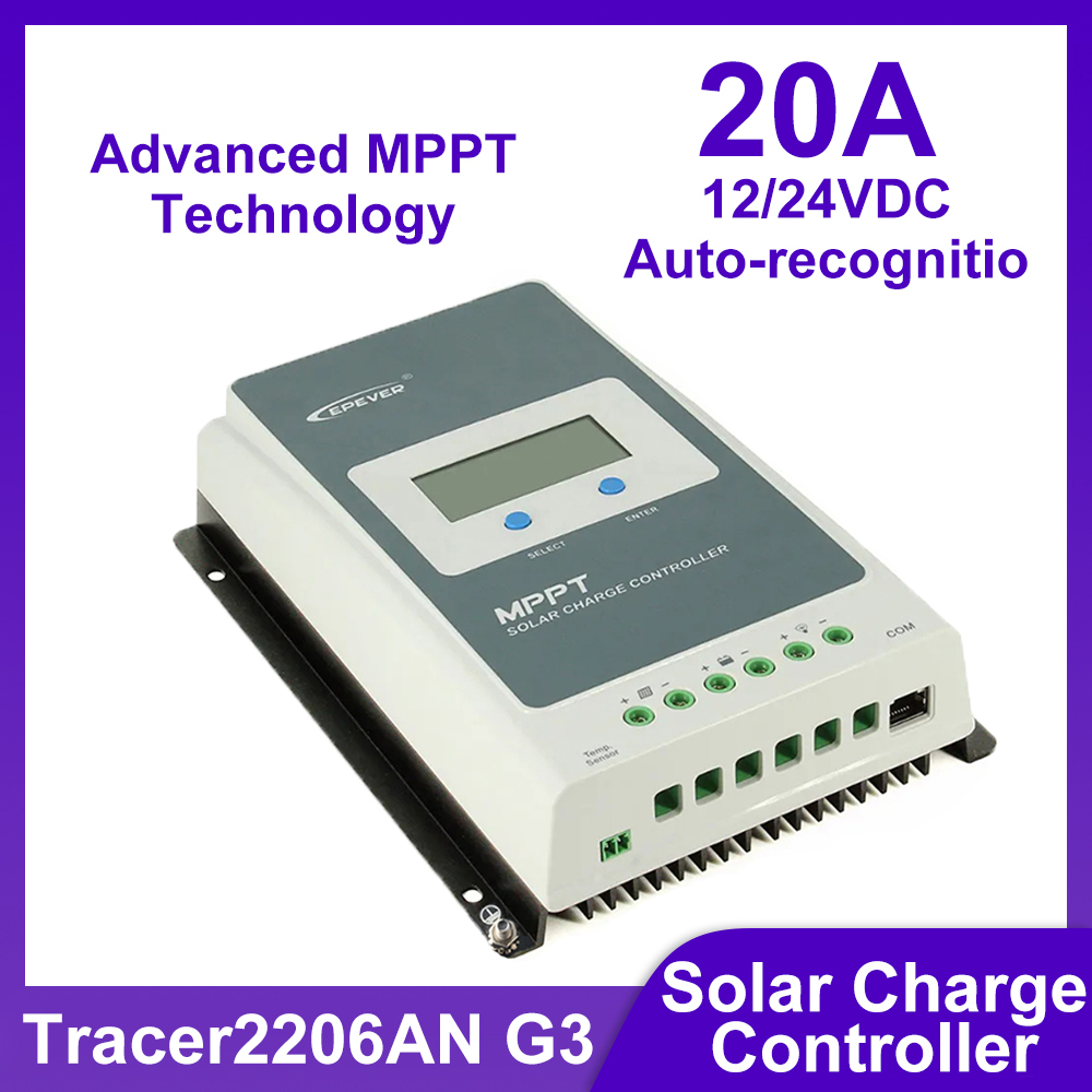 EPEVER 20A Tracer2206AN G3 Tra - Drone Solar Charger のレビューと価格