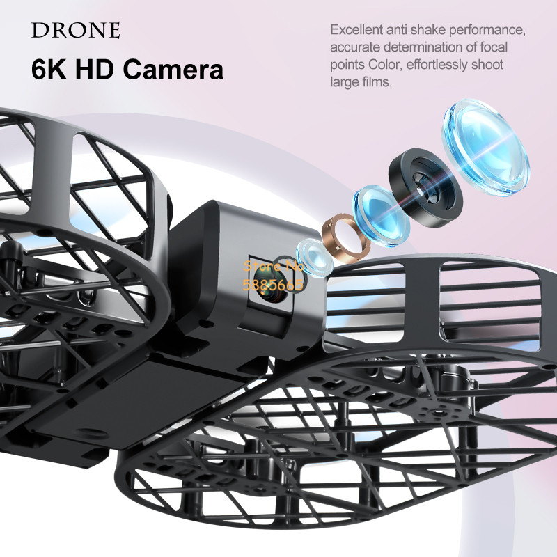 8K HD カメラ 360 °   保護オプティカルフローロ - Drone Controller Screen のレビューと価格