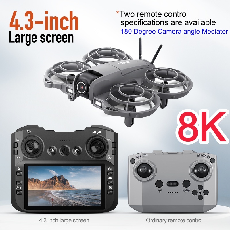 大型スクリーンリモコン付きRCドローン、8K HDカメラ搭載 - Drone Controller Screen のレビューと価格