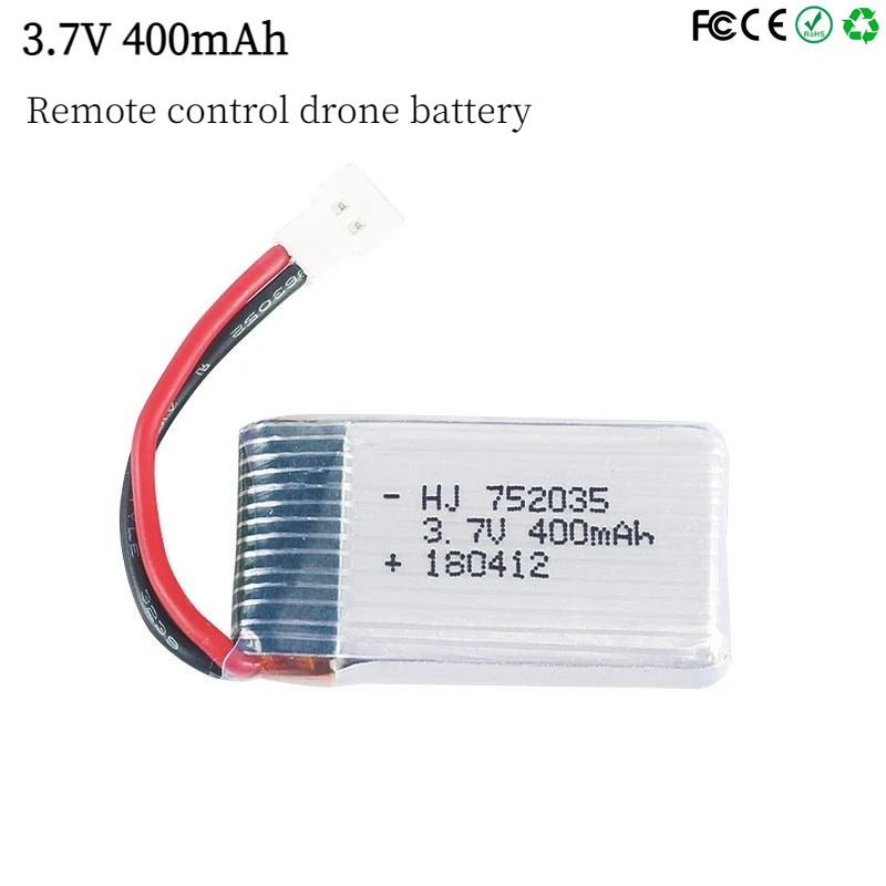 752035 3.7V 400mAh 35C ドローンバッテ - Eachine Drone E58 のレビューと価格