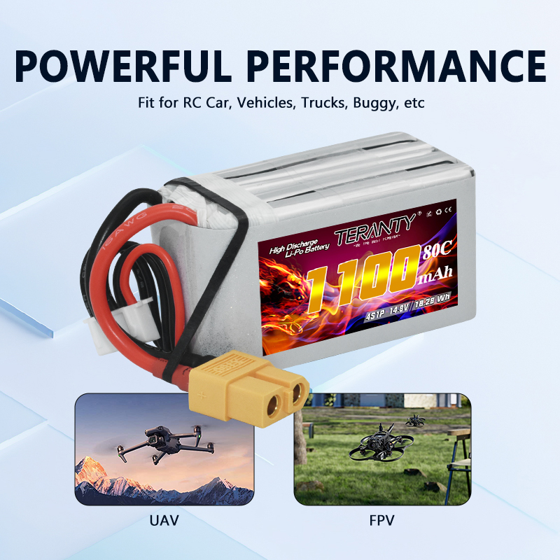 TERANTY 4S 1100mAh 80C/160C リポ - Drone Power Bank のレビューと価格