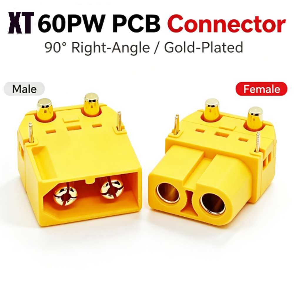 Amass XT60PW PCBマウントコネクタ 90 °  - Drone Battery Adapter のレビューと価格