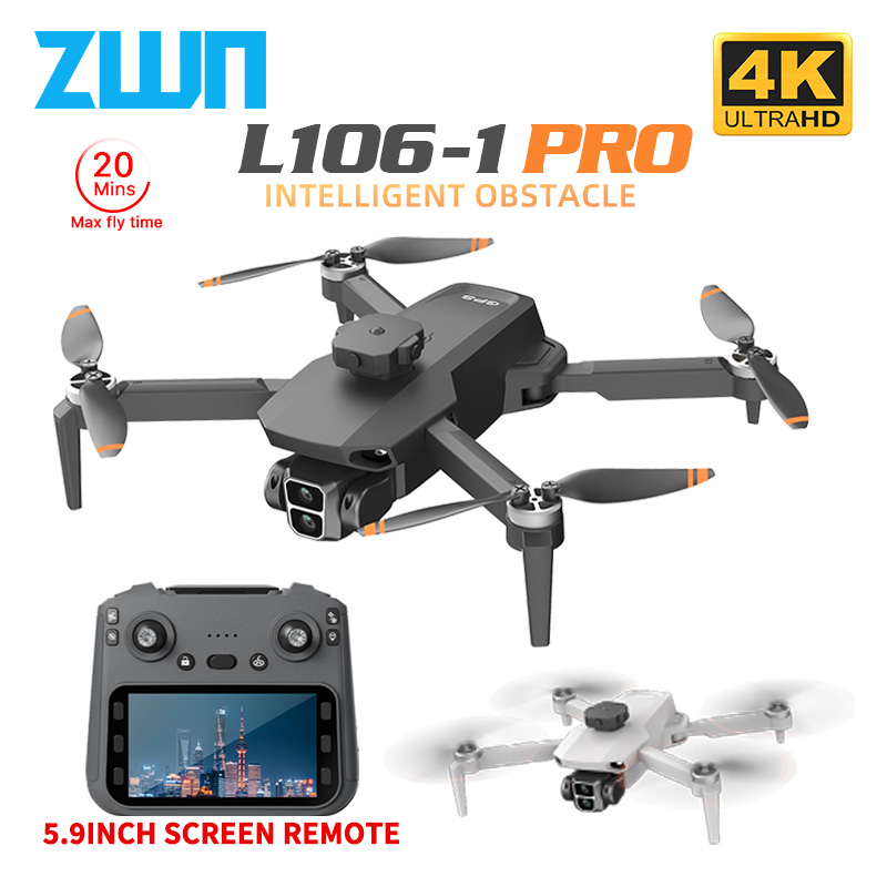 L106-1PRO GPS プロフェッショナルドローン 4K - Drone Controller Screen のレビューと価格