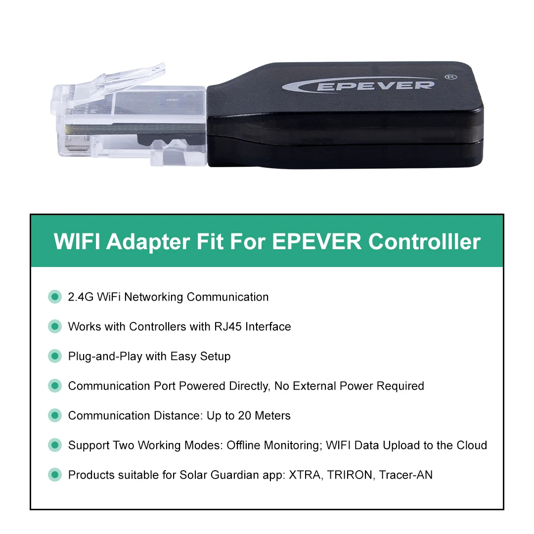 EPEVER WiFi 2.4G RJ45 D WIFIボッ - Drone Solar Charger のレビューと価格